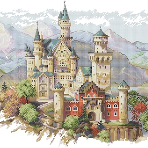 Counted and Stamped Cross Stitch Joy Sunday Cross Stitch Kits Aida 14CT 11CT 16CT 9CT Castles 13 Landscape Pattern Embroidery Needlecraft