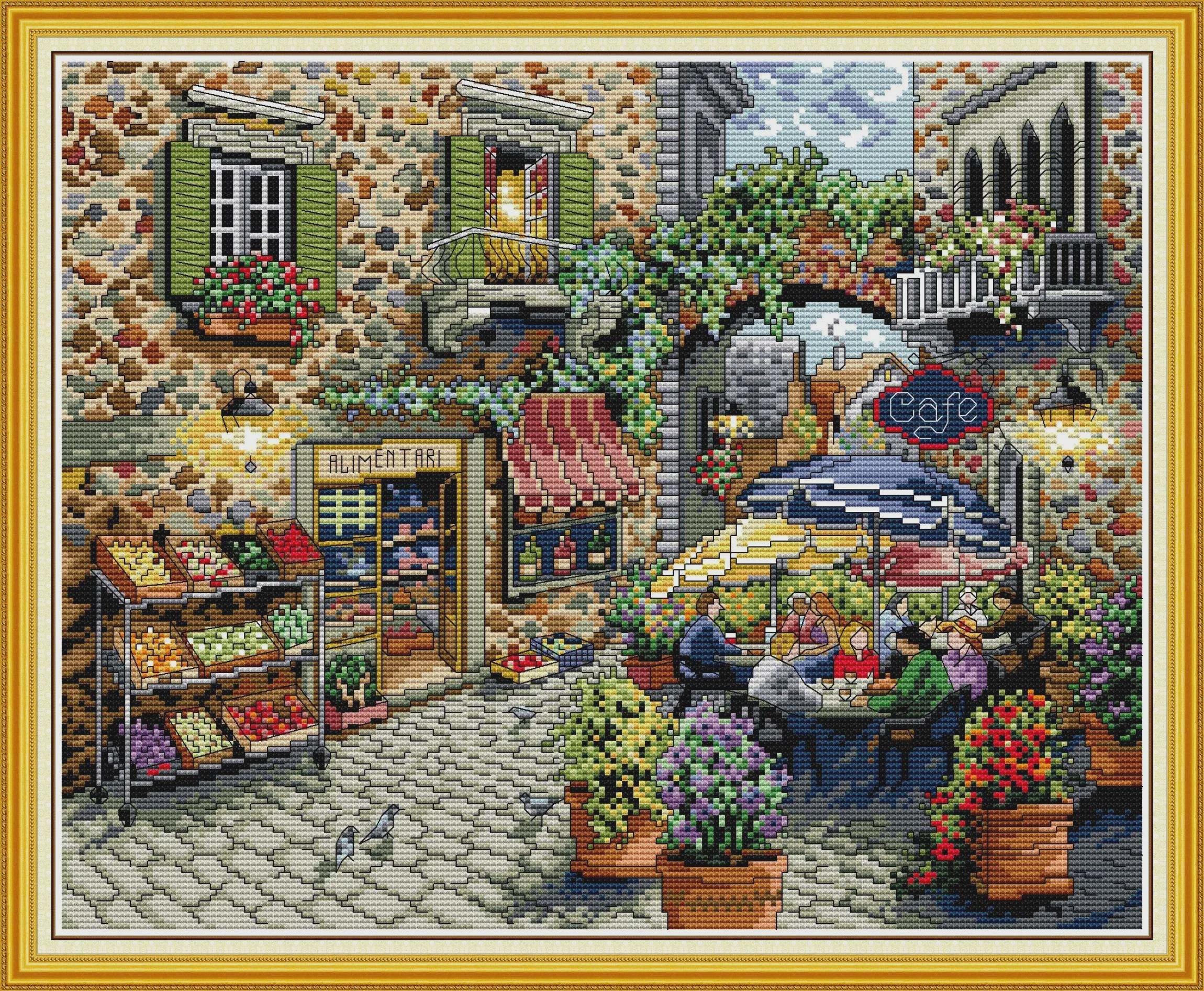 Joy sunday cross stitch - Etsy 日本