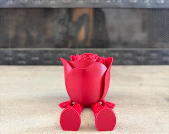 Articulated Rose Gift – 3D Printed Forever Flower Decor