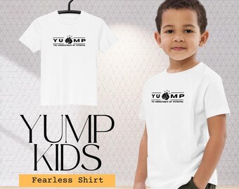kids motivational shirt fearless yump organic tee courageous kids fashion gift