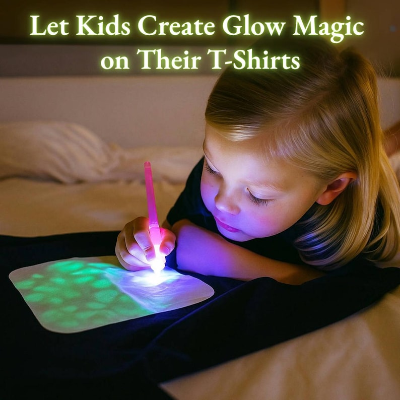 Kids Invisible Ink UV Light Glow Pen for Kids | Invisible Ink Marker for Glow-in-the-dark ...