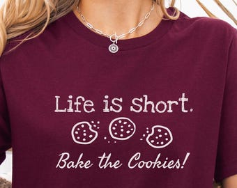 Chemise de pâtisserie élégante, dessin au trait, cadeau pour boulanger