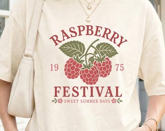 Retro Raspberry Festival Shirt Retro Berry Tee Cottagecore Fruit Comfort Colors Shirt