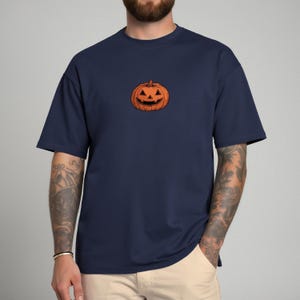Simple, Stylish Halloween Pumpkin Tee, Unisex Shirt, Jack O Lantern Graphic Tee, Retro Halloween Costume, Gift for Halloween Lover