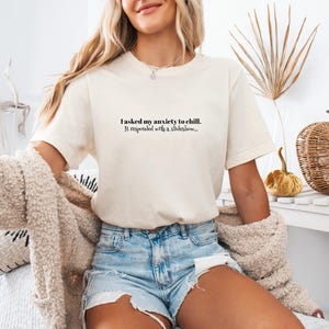 Funny Anxiety Chill Unisex Tee: Mental Health Humor Shirt