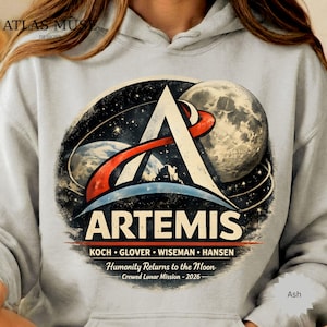 Artemis 2 Program 2026 Hoodie, Retro NASA Moon Mission Tee, Gildan Limited Edition