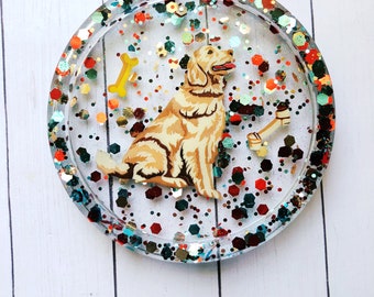 Details about / Golden Retriever Coasters Dog Lover Gift Mom Marble Coasters Drink Coasters