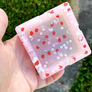 Strawberry Milk Pink Glitter Resin Ashtray