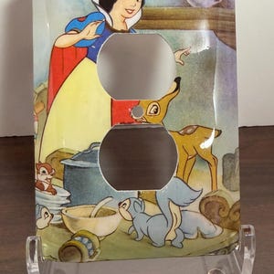 Disney Schneewittchen Vintage Buch Schalterplatte Wandplatte Lichtabdeckung