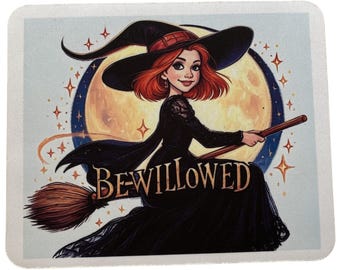 Buffy the Vampire Slayer Mouse Pad Willow Bewitched Office Witch Wiccan Mousepad