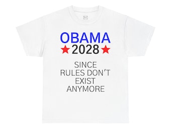 Camiseta unisex de algodón Obama 2028