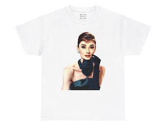 Camiseta unisex de algodón de Audrey Hepburn
