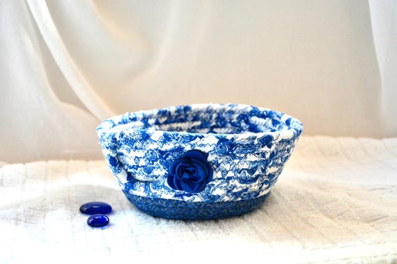 Blue Napkin Basket, Delft Blue Fruit Bowl, 1 Handmade Lotion Holder, Key Holder, Small Floral Basket, Mail Basket
