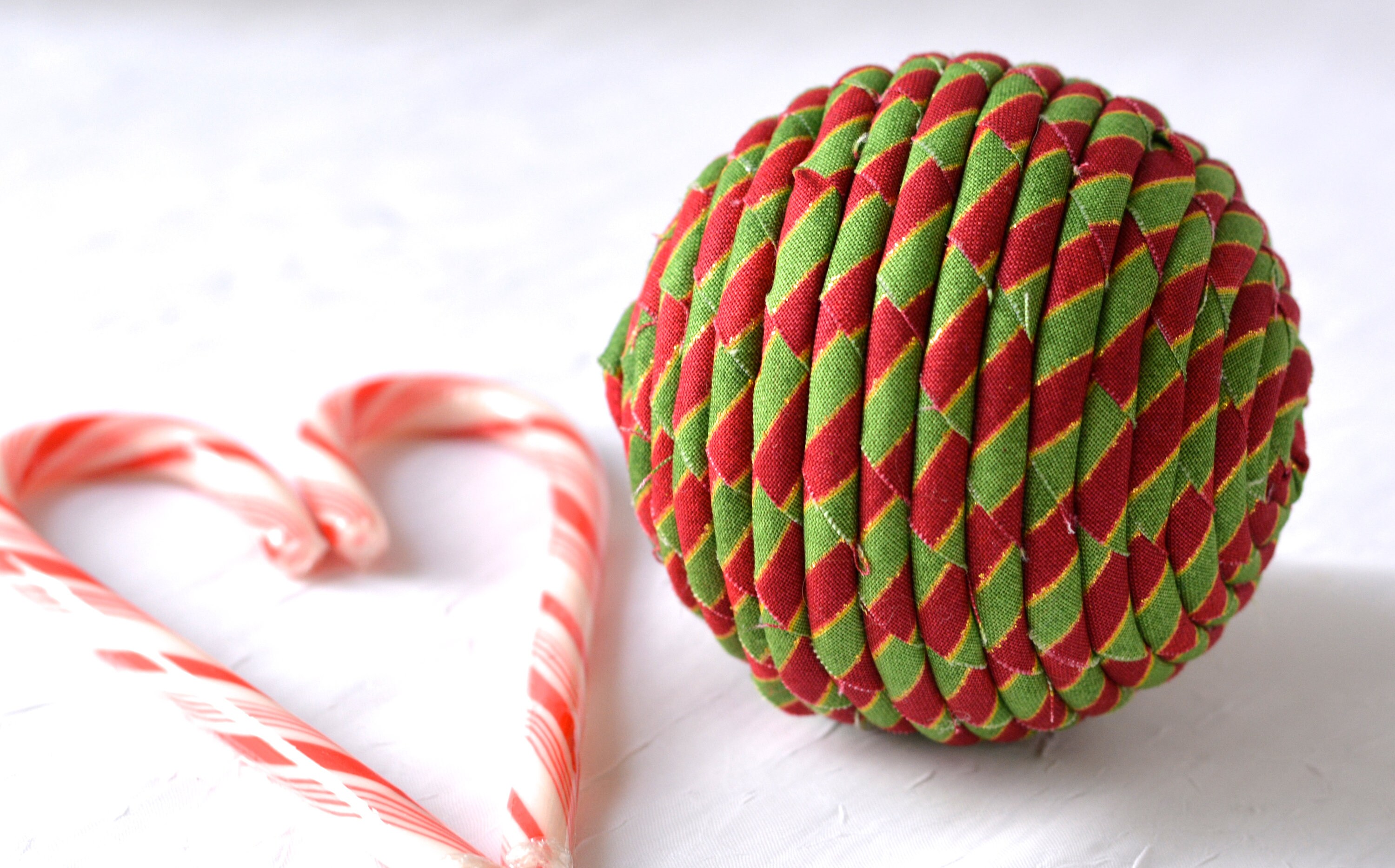 Christmas Ornament Handmade Holiday Decoration Red And
