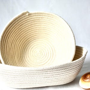 Handmade Coiled Rope Bread Bowls: Sourdough Proofing Basket Set