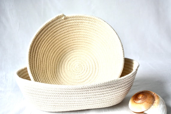 Sourdough and Banneton Proofing Baskets: 1 Oval and 1 Round Bread Proving Baskets, Handmade in the USA