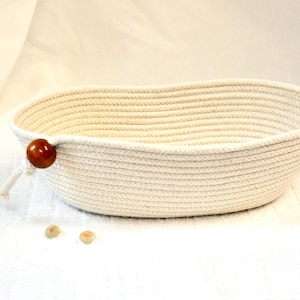 Sourdough Proofing Basket, Handmade Oval Rope Bowl: Bread Basket