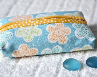 Pocket Tissue Holder, Gift Basket Filler, Handmade Travel Tissue Case, Cute Backpack Tissue Case, Purse Accessory, Gift for her