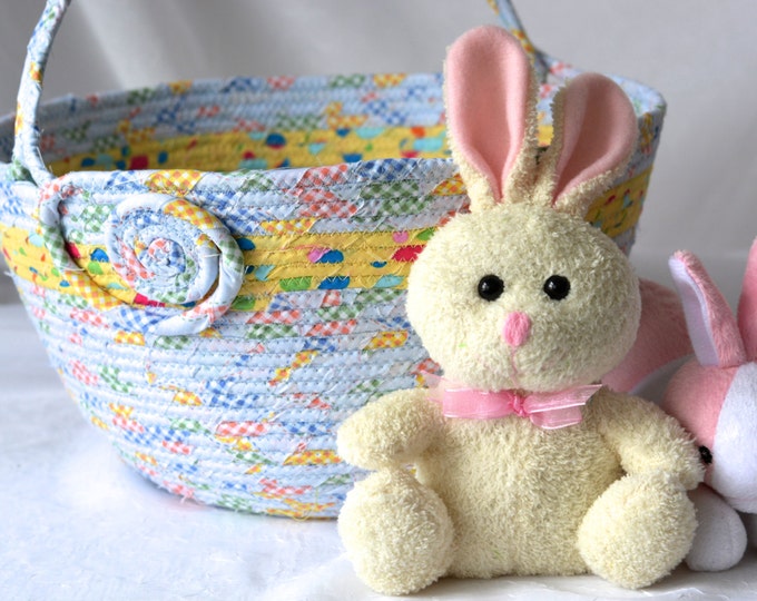 Blue Easter Basket Handmade Easter Bucket Easter Decoration Etsy