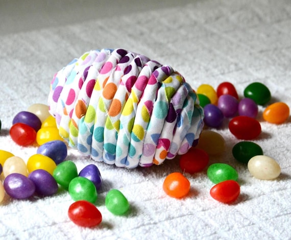 Handmade Coiled Fabric Easter Egg Ornament: Easter Egg Hunt Toy