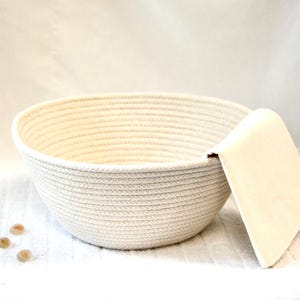 Sourdough Bread Proofing Basket and Liner, 9"  Banneton Proving Bowl, Miche Dough Rising Bowl