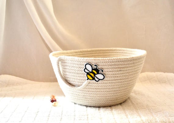 Sourdough Proofing Bowl, Banneton Proving Bowl, 1 Handmade Bread Basket, Coiled Rope Basket, Minimalist Clothesline Basket