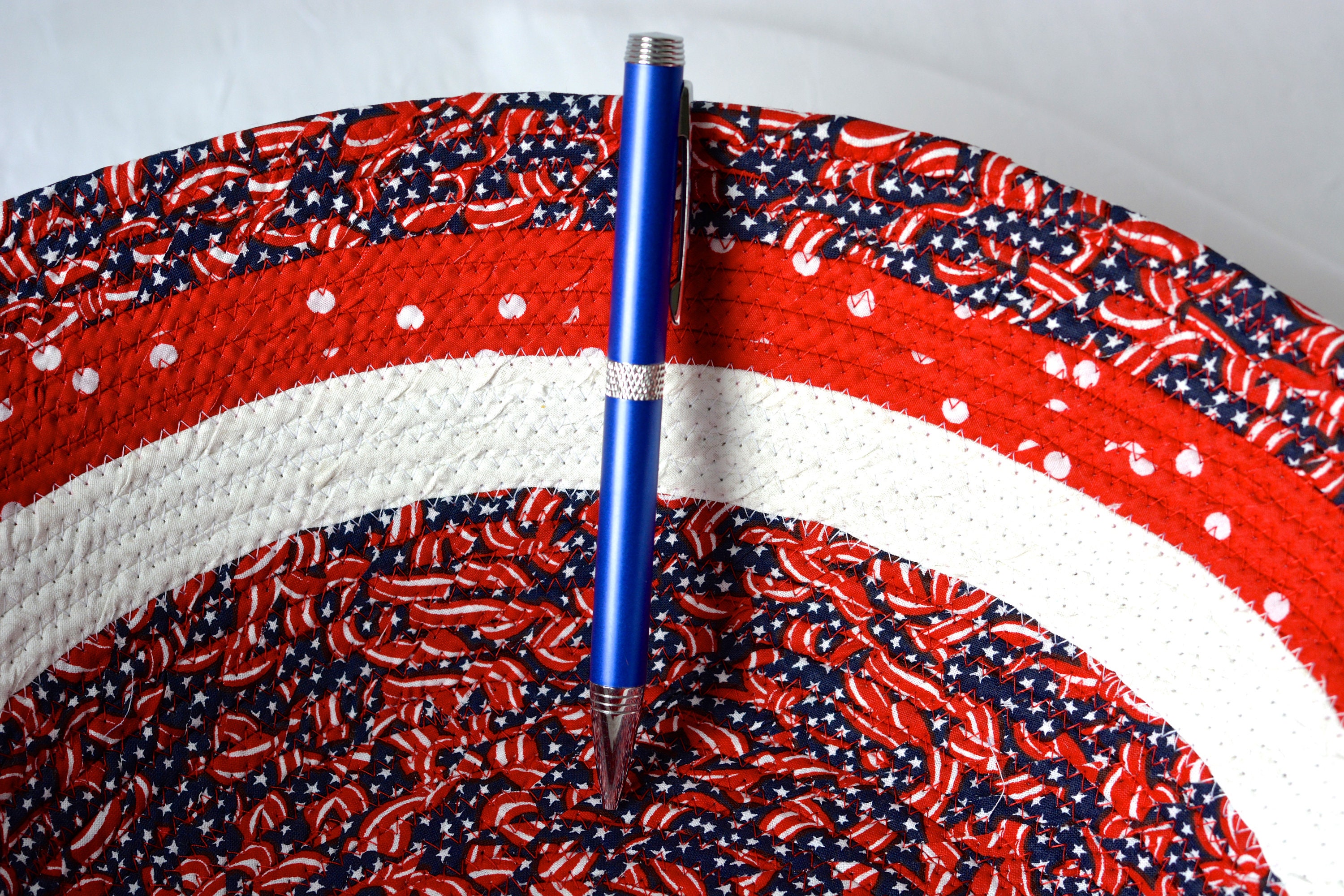 Memorial Day Decoration, American Flag Gift Basket, Handmade Red White