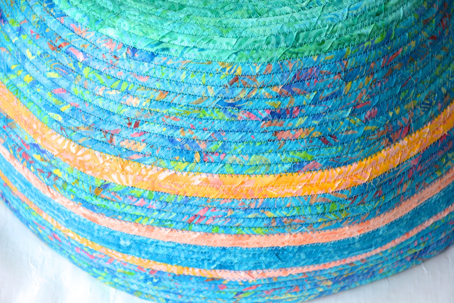 Batik Fabric Basket Hat Scarf and Gloves Holder Bolga Bag Etsy