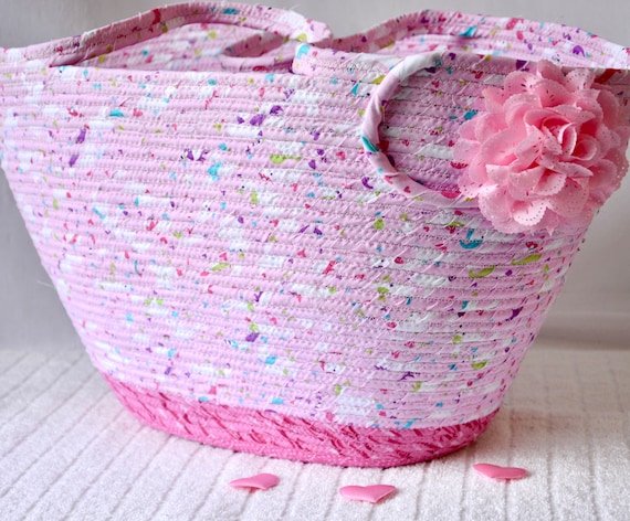 Pink Flamingo Bag Handmade Moses Basket Lovely Storage - Etsy