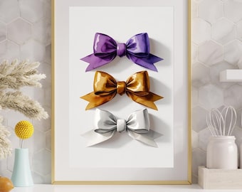 LSU Tigers Wall Art: Louisiana State University Ribbons (Digital Download