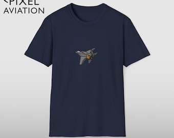 Camiseta militar com estampa do caça F-15 Eagle