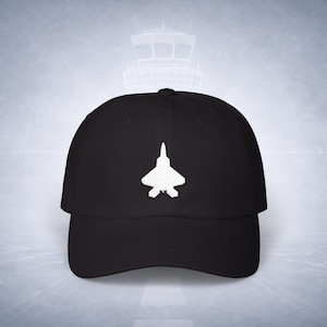 F-22 Raptor Stealth Fighter Jet Embroidered Dad Cap