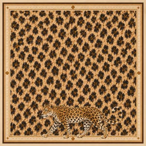 Luxury Leopard Print Mahjong Set, 1.4"x1.0"x0.6" USA Mahjong Acrylic Tiles with Leopard Print Backs | Preppy Luxe Mahjong Gift |166 Piece Mat 31.5'' - Style 3