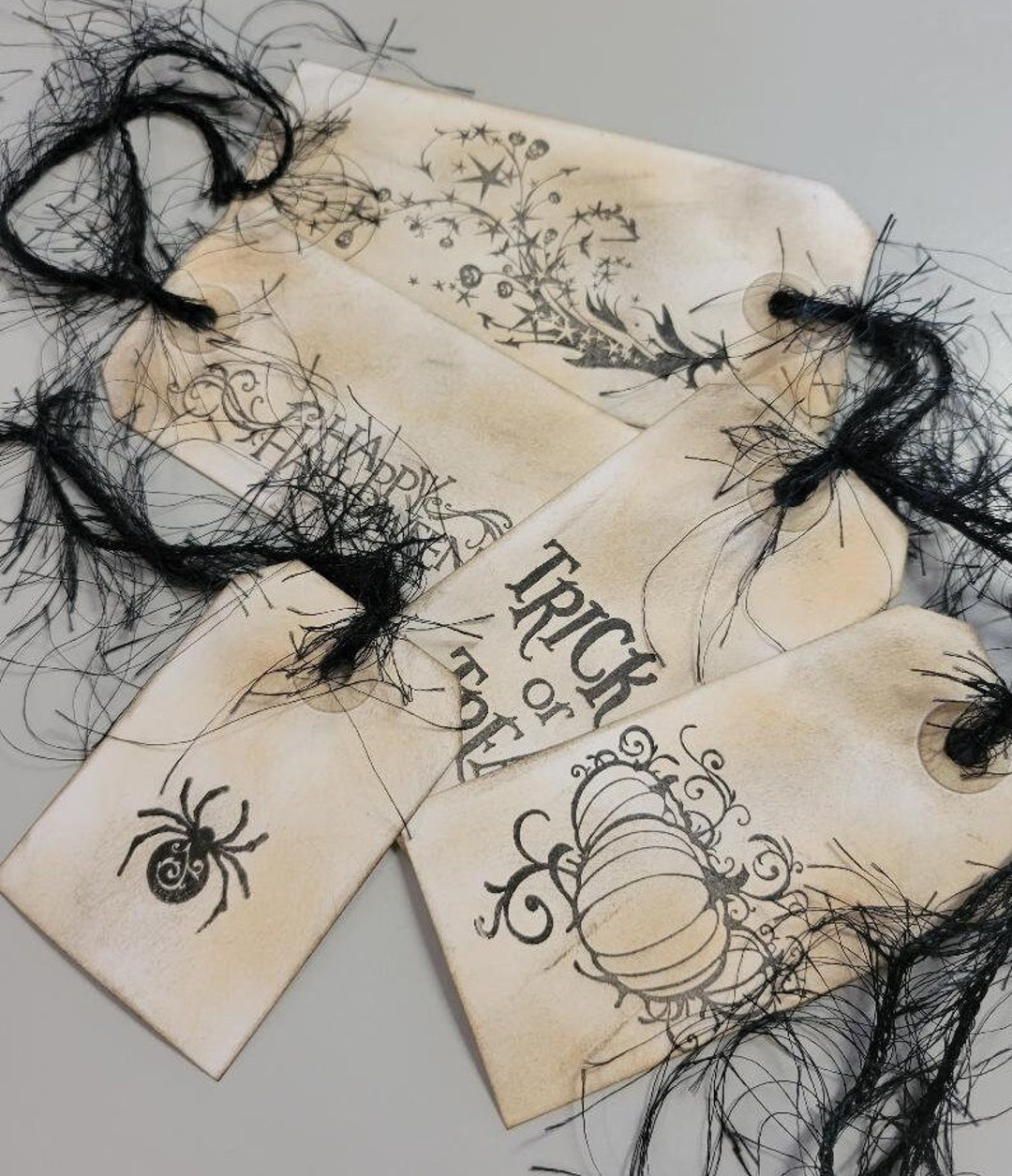 Vintage Style Halloween Gift Tags-little Bit Spooky Vintage Gift Tags ...
