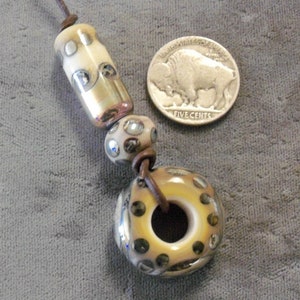 Glass Lampwork Bead Set-Lampwork Beads-Artisan Lampwork Bead Set-Jewelry Supplies-Jewelry Findings-Jewelry Destash-Lampwork Beads Destash