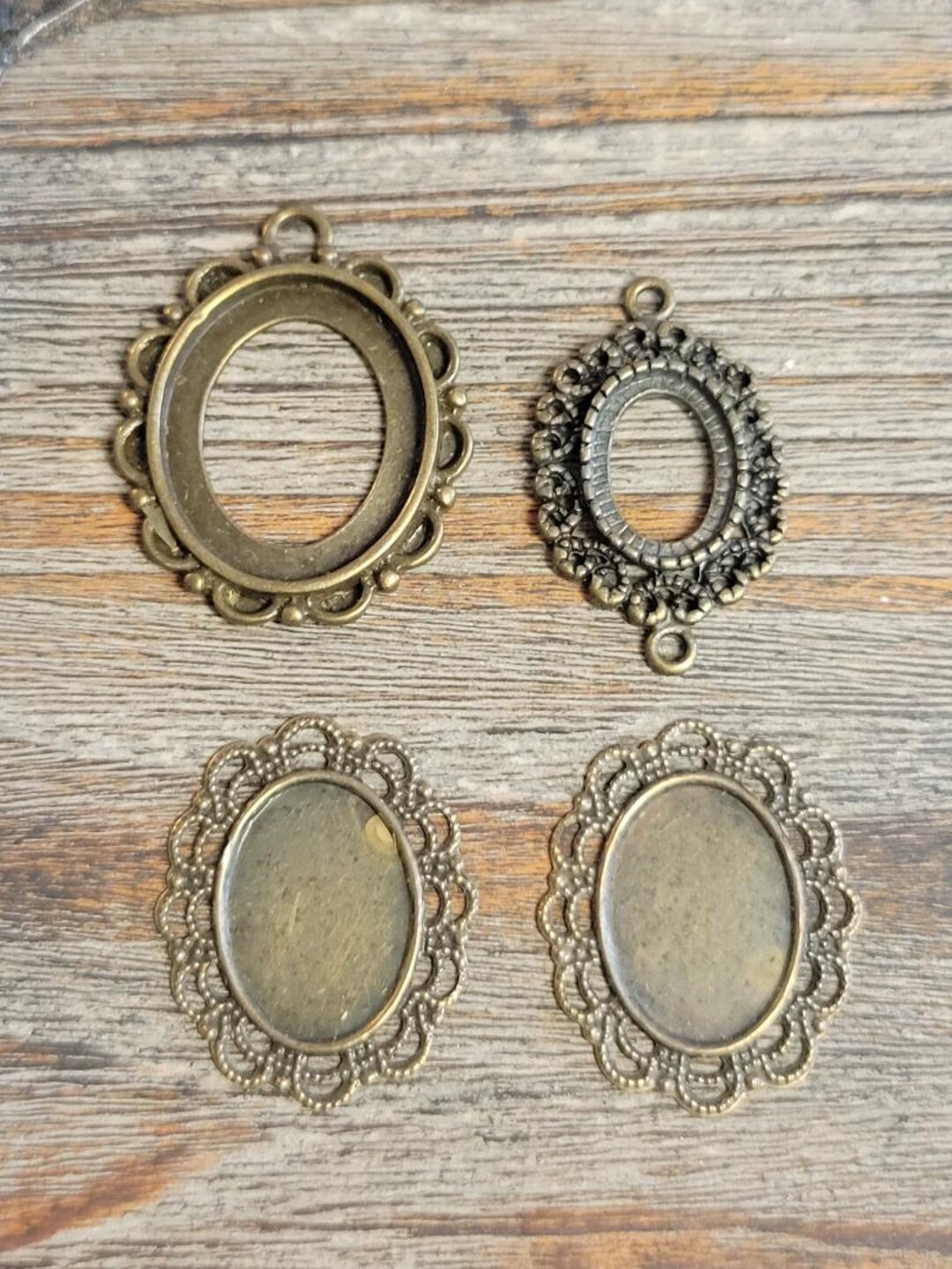 Frame Bezel Accessory Bezels for Pendants, Charms or Connectors-bezels for Jewelry Designs ...