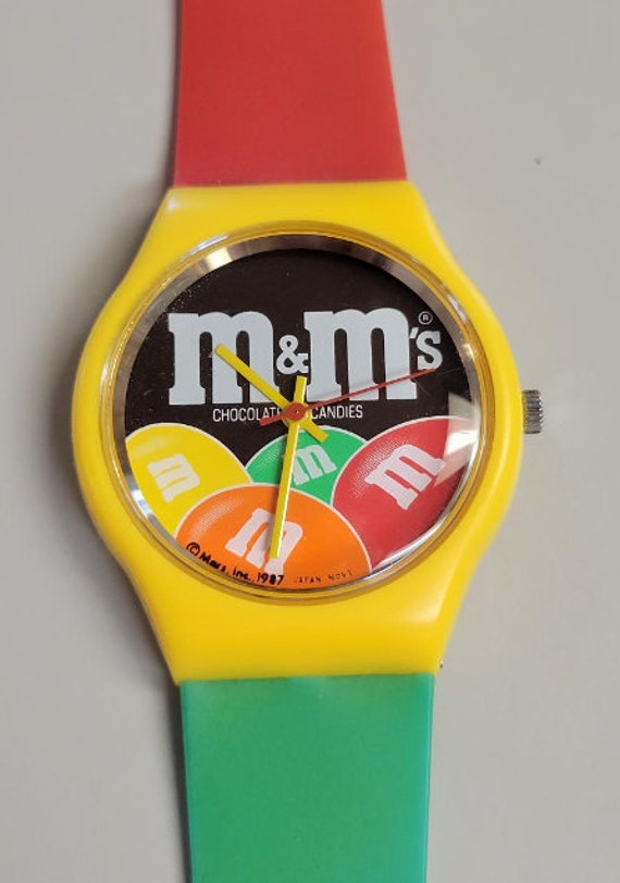 Vintage M & M Watch-1990's M and M Watch-M and M y