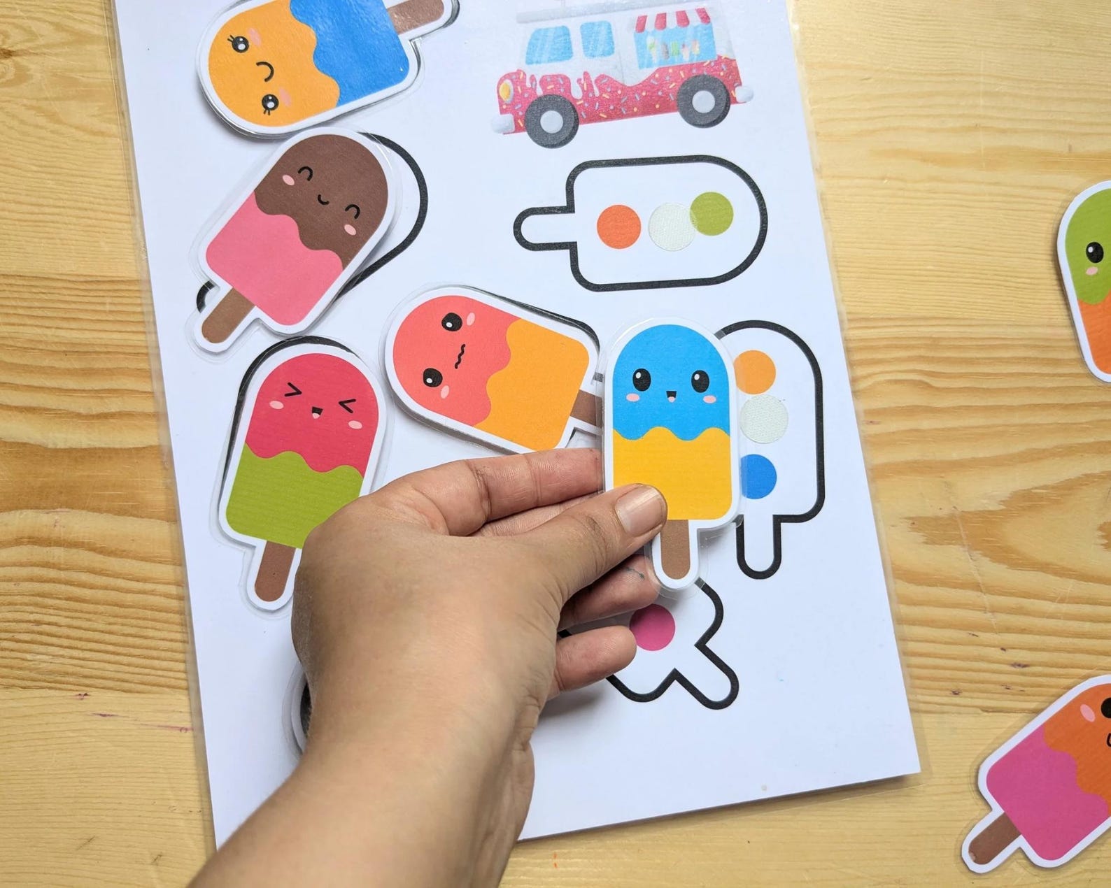 Ice Cream Color Matching Activity | Printable Preschool Game | Toddler ...