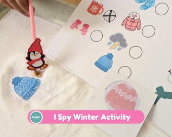 I Spy Winter Activity | Christmas Preschool Activity | Fine Motor Skills Game