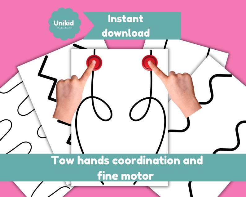 Two Hand Tasks Two-hand Coordination Tracing Activity Brain Gym Activity: Fine Motor ...