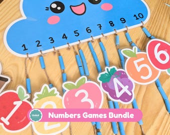 Preschool Number Learning Game | Printable Counting Activity (Digital Download)