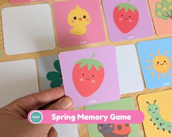 Spring Memory Matching Game Printable PDF – Fun Spring Activity for Kids & Preschool Classroom