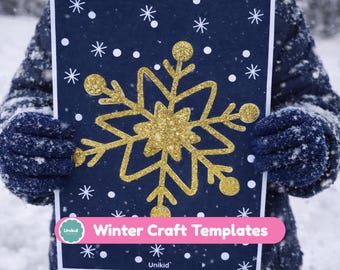 Winter Craft Templates for Kids | Printable Snow Crafts ,5 Templates