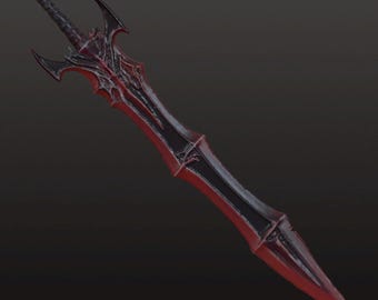 Demonic Sword STL File | 3D Printable