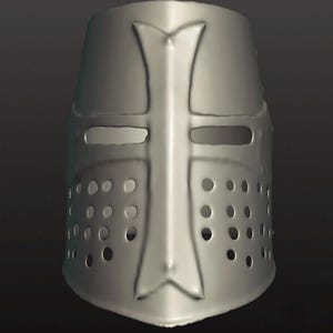 Casted Look Crusader Helmet STL File | 3D Printable