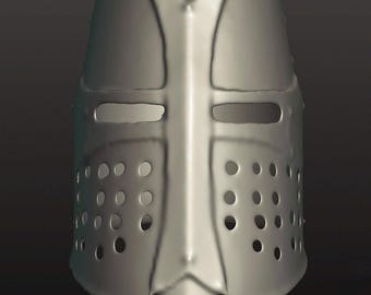 Casted Look Crusader Helmet STL File | 3D Printable
