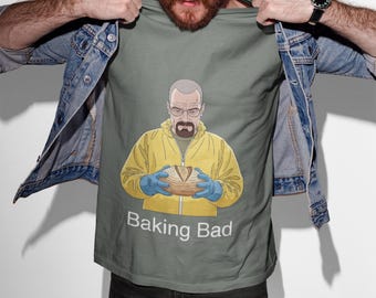 Baking Bad Walter White Hazmat Sourdough T-Shirt, Funny TV Show Graphic Tee