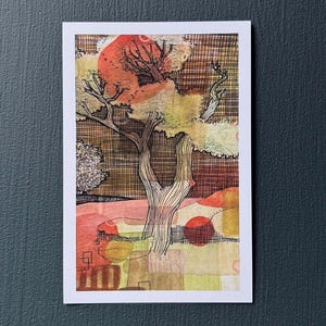 Stampa giclée con tecnica mista "Alba Albero"
