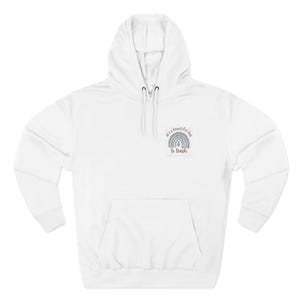 Cozy Rainbow Fleece Hoodie - Comfortable Sweatshirt for Relaxing Days, Perfect Gift for Birthdays, Personalized Apparel, Unisex Style