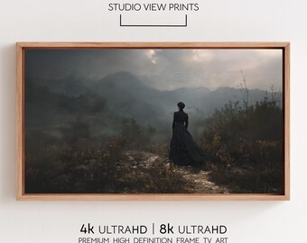 Moody Samsung Frame Tv Art, Vintage Landscape, Digital Download, StudioViewPrints